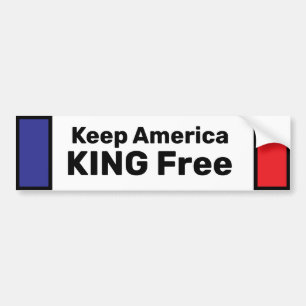 Keep America KING FREE Bumper Sticker