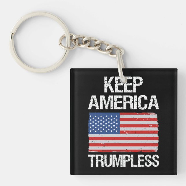 Keep America Trumpless III Keychain (Front)