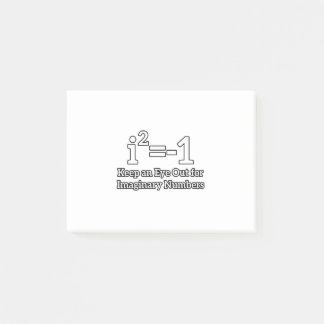 Keep an Eye Out for Imaginary Numbers Math Student Post-it Notes