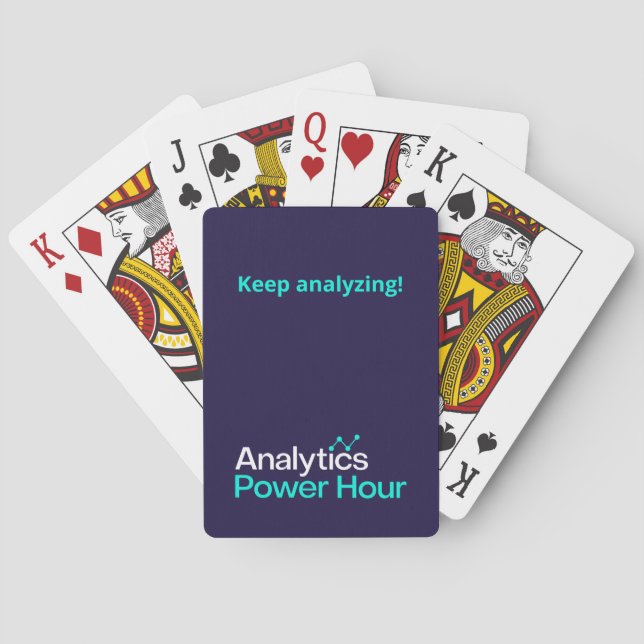 "Keep Analyzing" Playing Cards (Back)