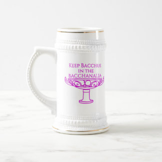 Keep Bacchus in the Bacchanalia mug 