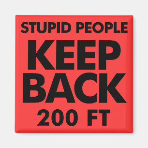 Keep Back dieter refrigerator magnet