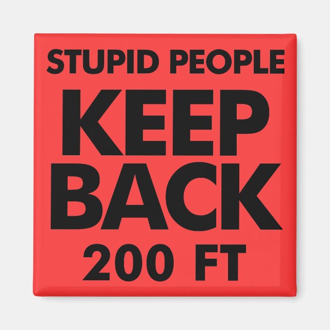 Keep Back dieter refrigerator magnet (Front)
