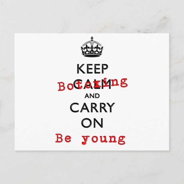 KEEP BOTOXING POSTCARD (Front)