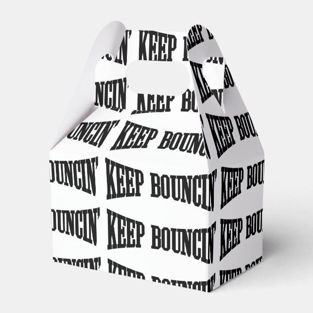 Keep Bouncin' Favor Box (Front Side)