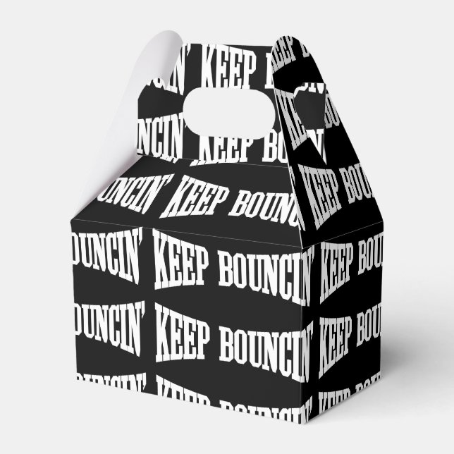 Keep Bouncin' Favor Box (Front Side)