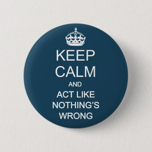 Keep Calm 1 2 Inch Round Button