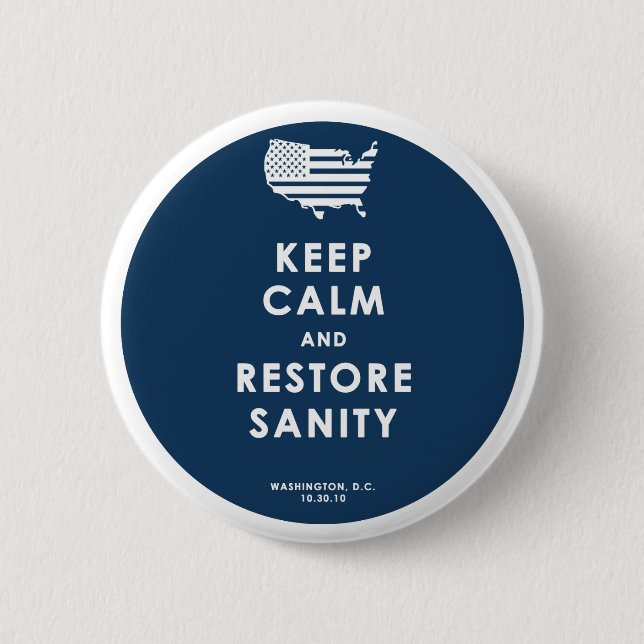 Keep Calm! 2 Inch Round Button (Front)