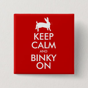 KEEP CALM 2 INCH SQUARE BUTTON