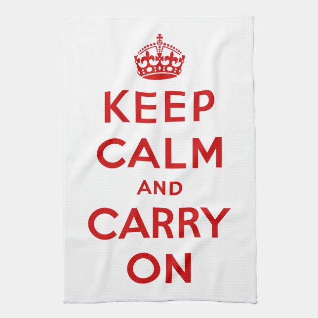 Keep Calm American MoJo Kitchen Towel (Vertical)