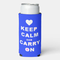 KEEP CALM AN CARRY ON Blue
