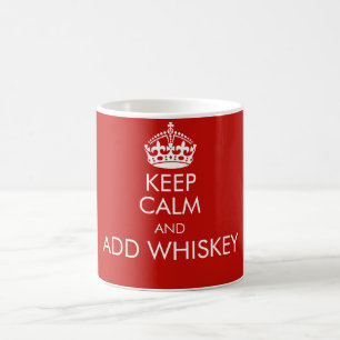Keep calm and add whiskey mug