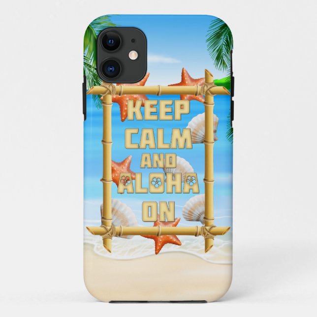 Keep Calm And Aloha On Case-Mate iPhone Case (Back)
