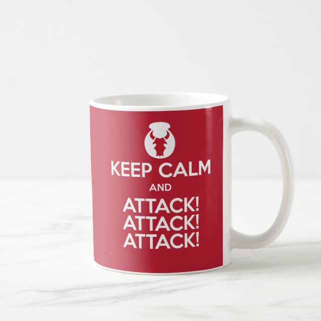 Keep Calm and Attack3x mug (Right)