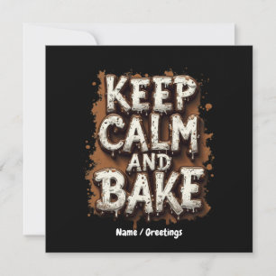 Keep Calm and Bake Fun Recipes for Every Baker Invitation