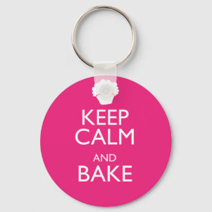 KEEP CALM AND BAKE KEYCHAIN