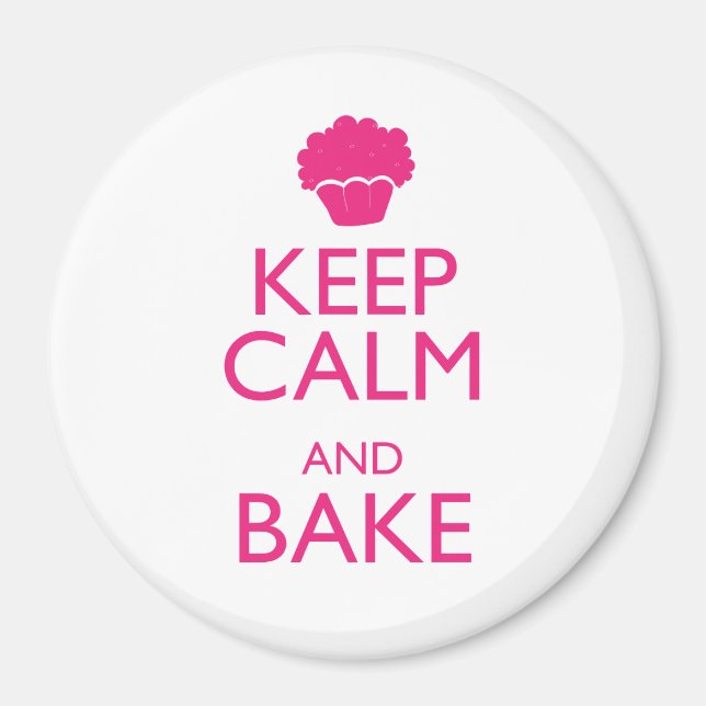 KEEP CALM AND BAKE MAGNET (Front)