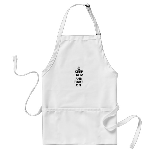 KEEP CALM AND BAKE ON Apron (Front)