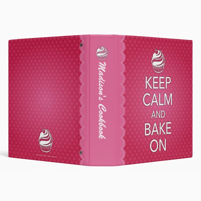 Keep Calm and Bake On Binder (Background)