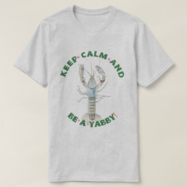 KEEP CALM AND BE A YABBY" Men's T-Shirt – Fun & Bo (Design Front)