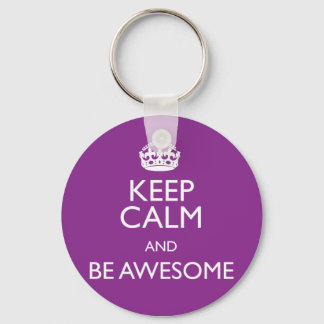 KEEP CALM AND BE AWESOME KEYCHAIN