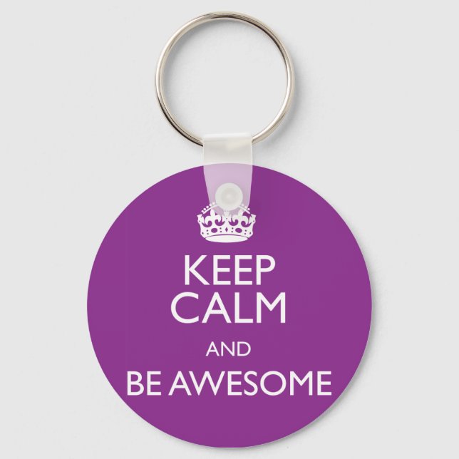 KEEP CALM AND BE AWESOME KEYCHAIN (Front)