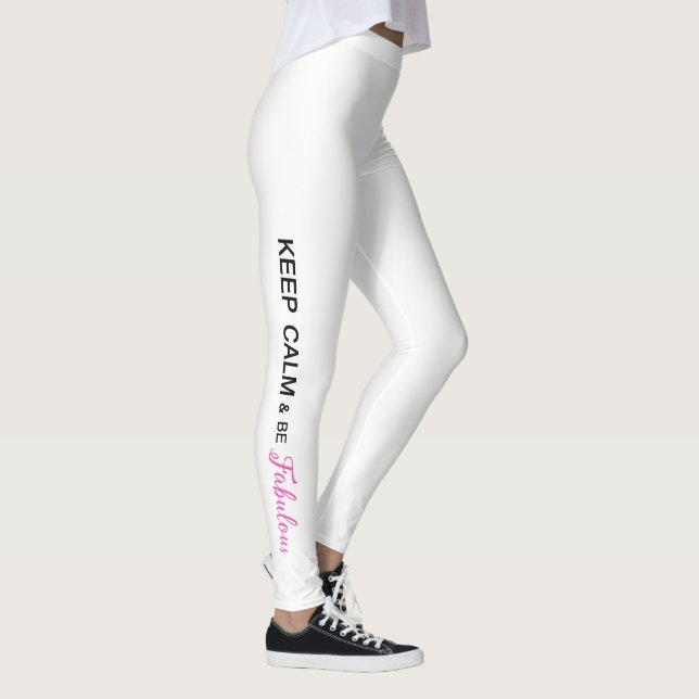 "KEEP CALM AND BE FABULOUS" LEGGINGS (Right)