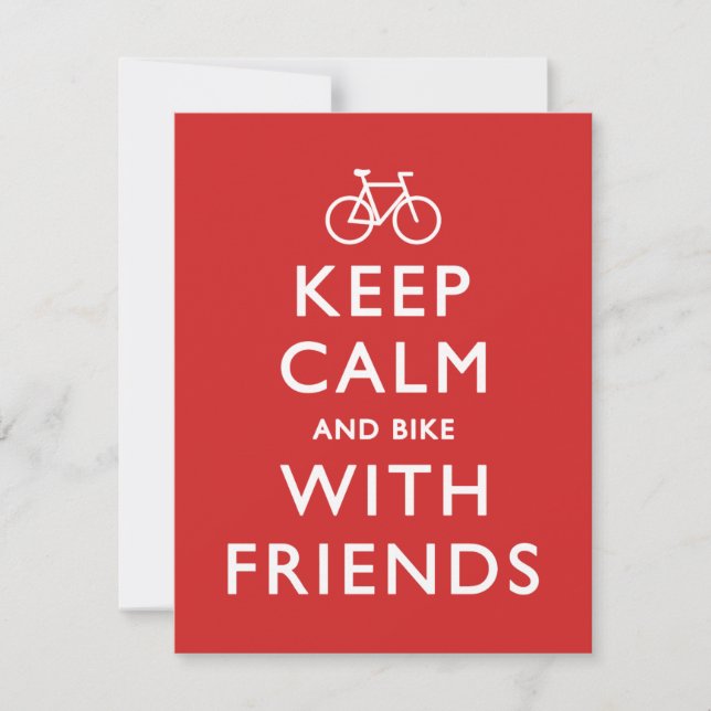 Keep Calm and Bike with Friends (Front)