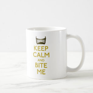 keep calm and bite me (net) mug