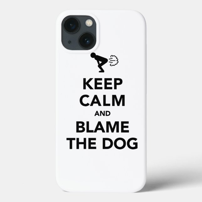 Keep Calm and Blame The Dog Case-Mate iPhone Case (Back)
