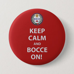 Keep Calm and Bocce On pin