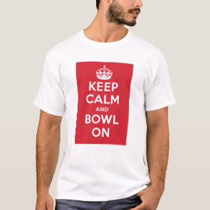 "Keep Calm and Bowl On" – Light (Men's) T-Shirt