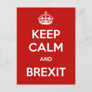 Keep Calm and Brexit Postcard