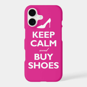 Keep Calm and Buy Shoes (hot pink)