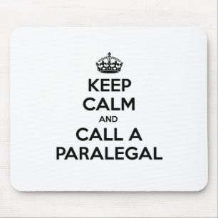 Keep Calm and Call a Paralegal Mouse Pad