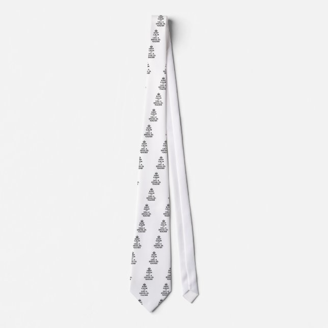 Keep Calm and Call a Special Ed. Teacher Tie (Front)