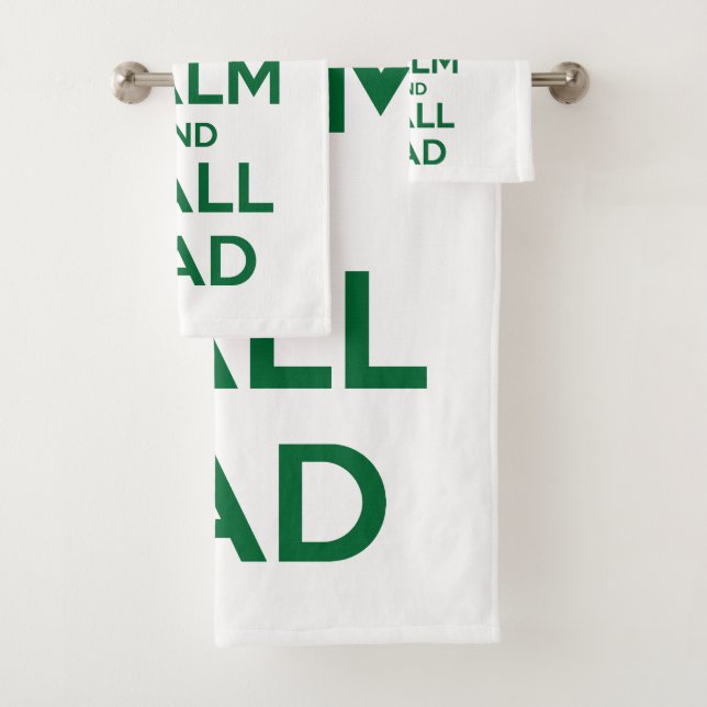 Keep Calm and Call Dad Bath Towel Set (Insitu)