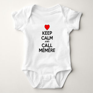 Keep Calm And Call Memere Baby Bodysuit