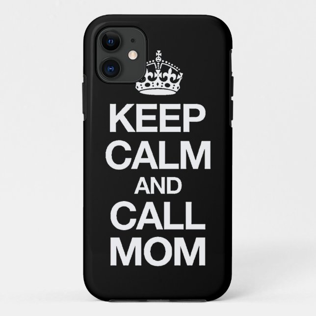 Keep Calm And Call Mom iPhone 5 Case (Back)