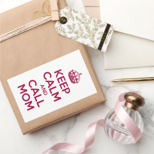 Keep Calm and Call Mom Sticker