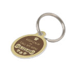 Keep Calm and Call My Mom Round Small ID Dog Tag