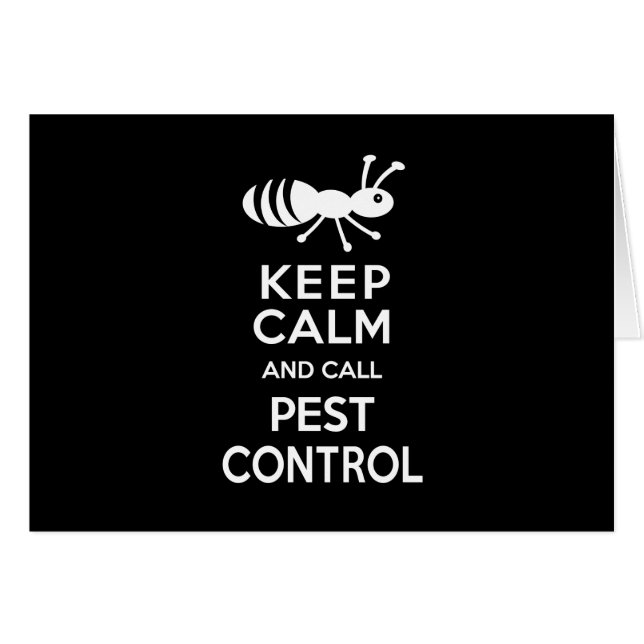 Keep Calm and Call Pest Control Funny Exterminator (Front Horizontal)