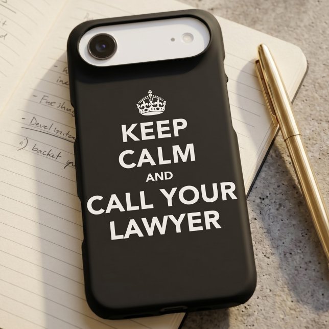 Keep Calm and Call Your Lawyer Case-Mate iPhone Case (Creator Uploaded)