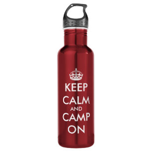 Keep calm and camp on   Customizable 710 Ml Water Bottle