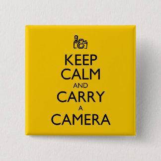 Keep Calm and Carry a Camera 2 Inch Square Button
