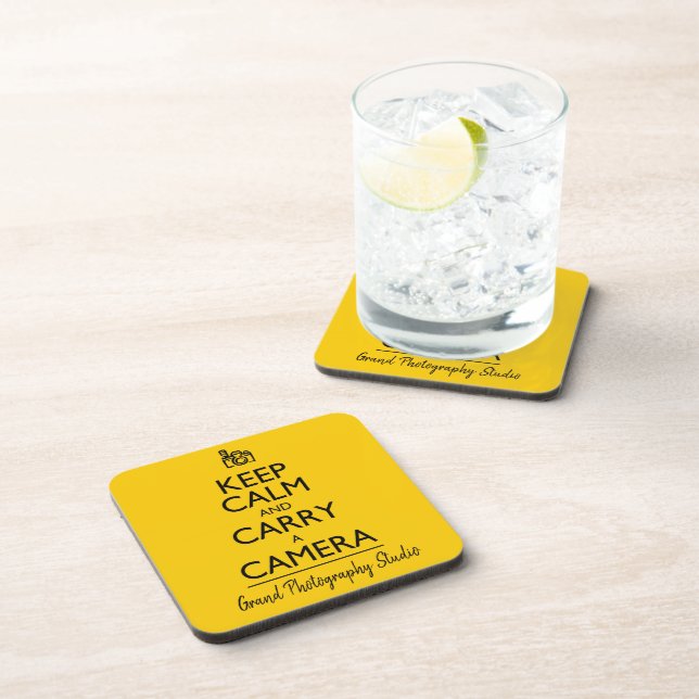 Keep Calm and Carry a Camera Coaster (Right Side)
