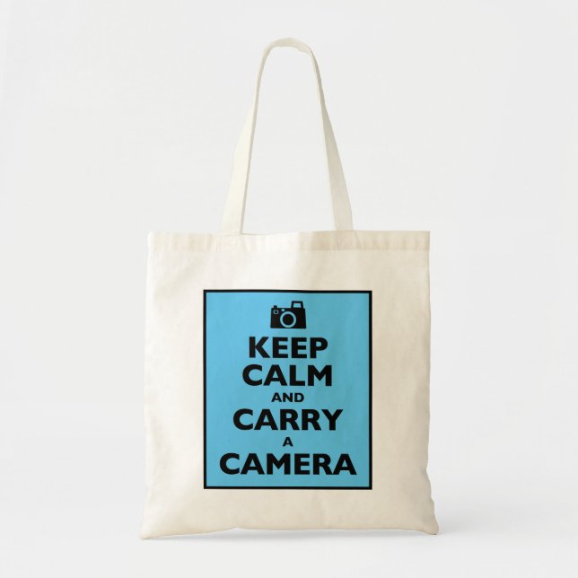 Keep Calm and Carry a Camera Tote Bag (Front)