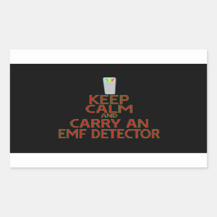 Keep Calm and Carry an EMF Detector (Parody) Sticker