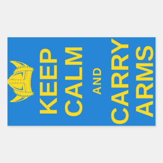 Keep Calm and Carry Arms Swedish Viking Gear Sticker
