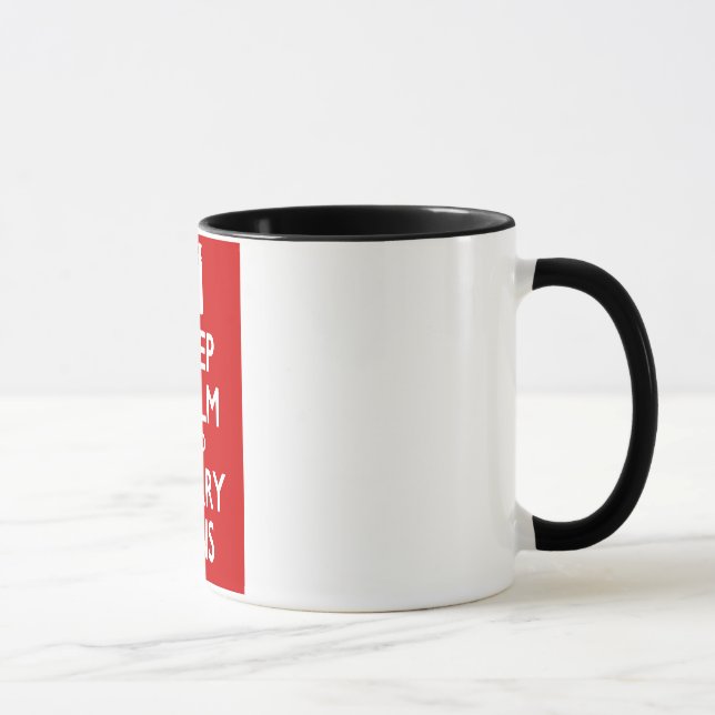 Keep Calm and Carry Bins Mug (Right)